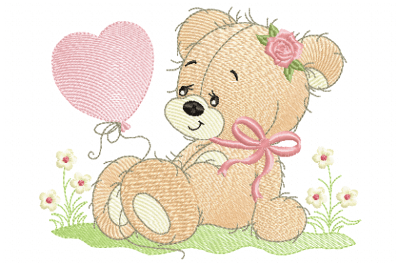 Cute Teddy Bear with Pink Balloon Review
