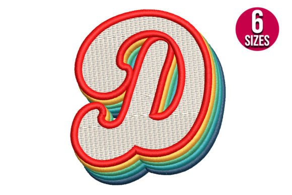 Retro Alphabet Letter D: A Craft Fair Staple