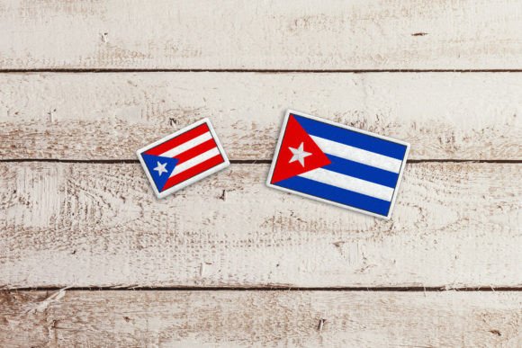 Review: Cuba or Puerto Rico Flag Feltie Applique for Business