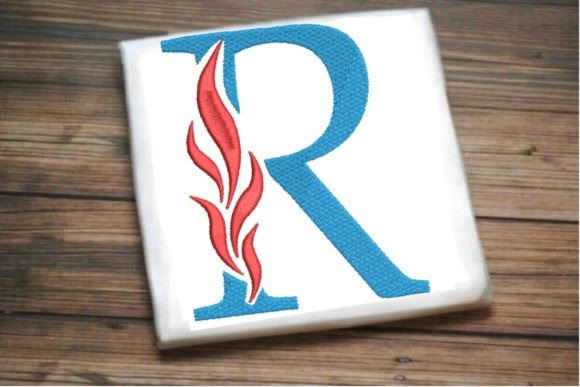 Review: R Letter Beautiful Fire Alphabet Design