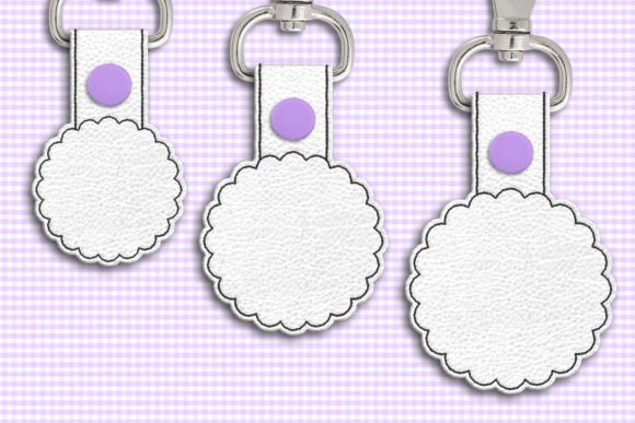 Review: Scalloped Circle Blank ITH Key Fob Design