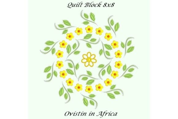 Review: Twerls Set Quilt Block and Flowers with Leaves