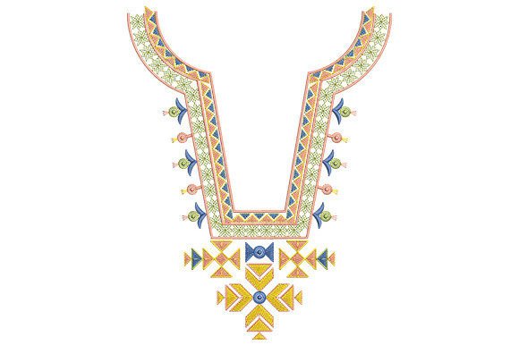 Reviewing the Geometric Necklace Embroidery Design